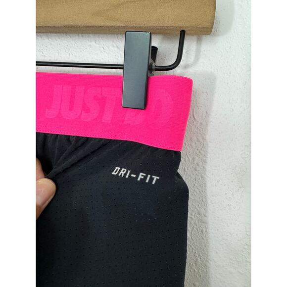 Nike Dri-FIT Just Do It Running Shorts Black Pink Size XS - Picture 6 of 7